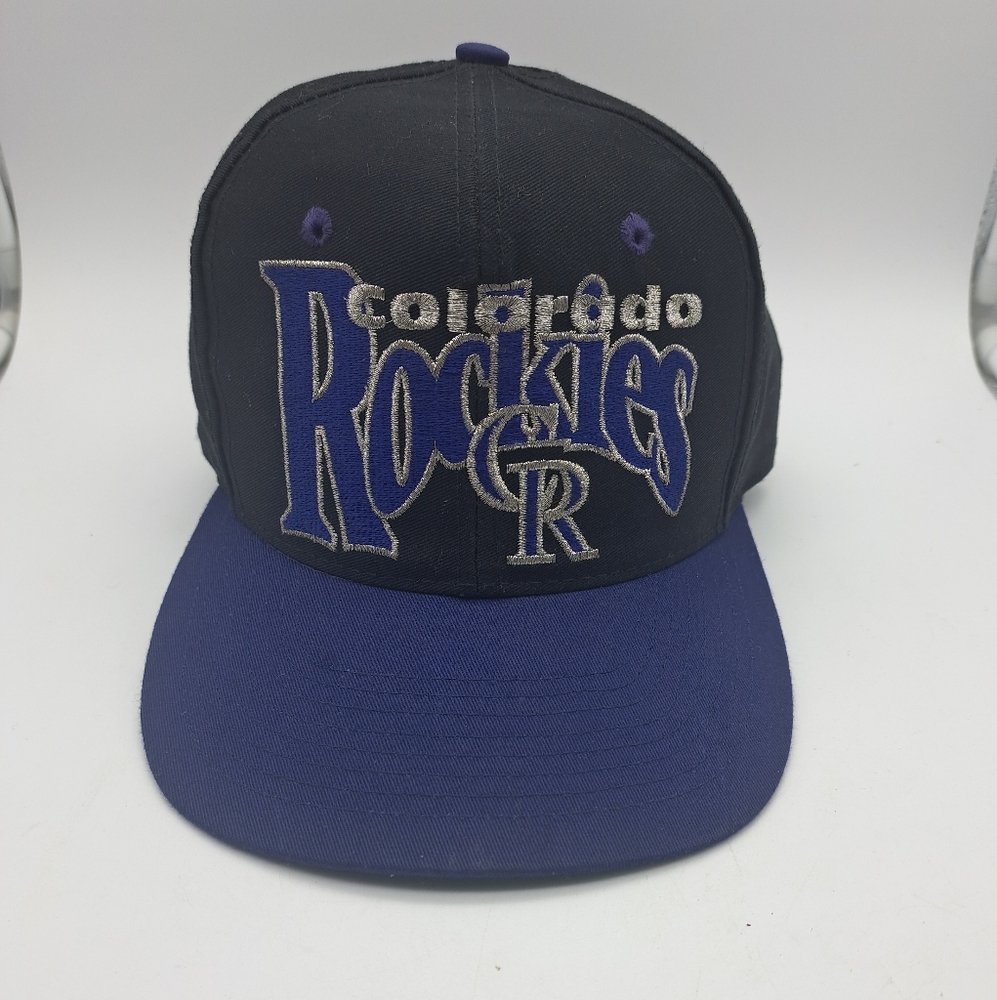 Colorado Rockies Black The Game 7" Baseball Hat MLB Made In Taiwan